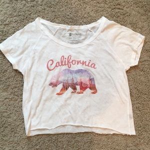 Element California graphic T crop top